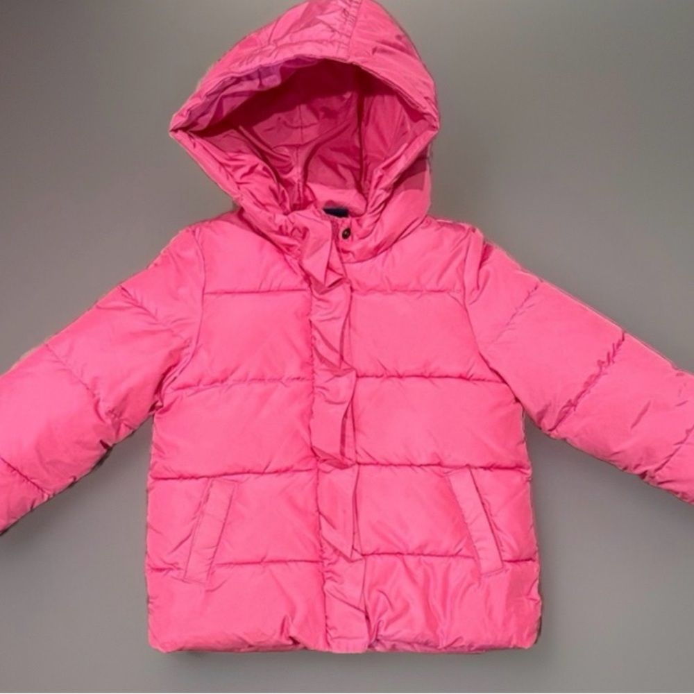 Baby gap size 5 girls, pink down alternative Coat Pink Hooded Puffer Jacket